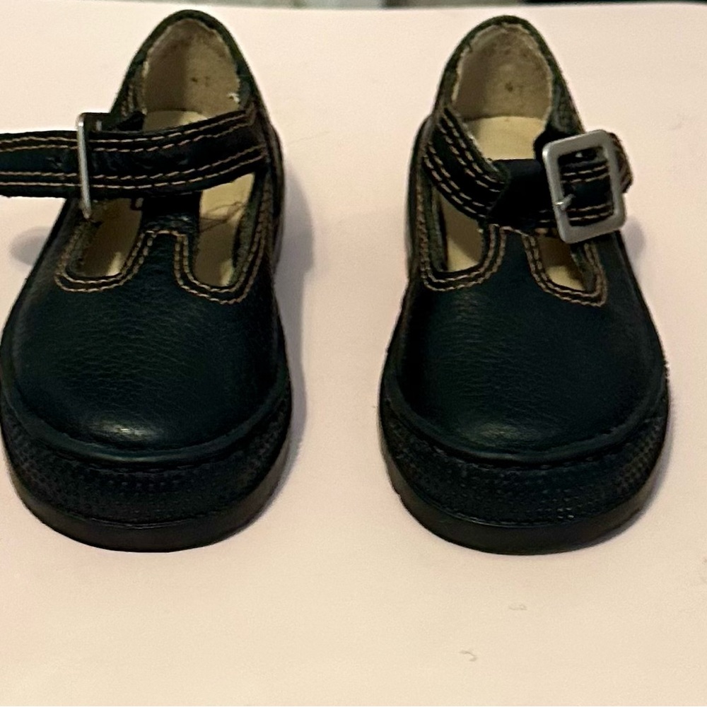 GAP Black Dress Shoes with T-Strap and Buckle